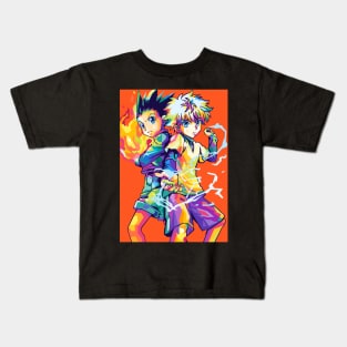 Gon And Killua Pop Art Kids T-Shirt